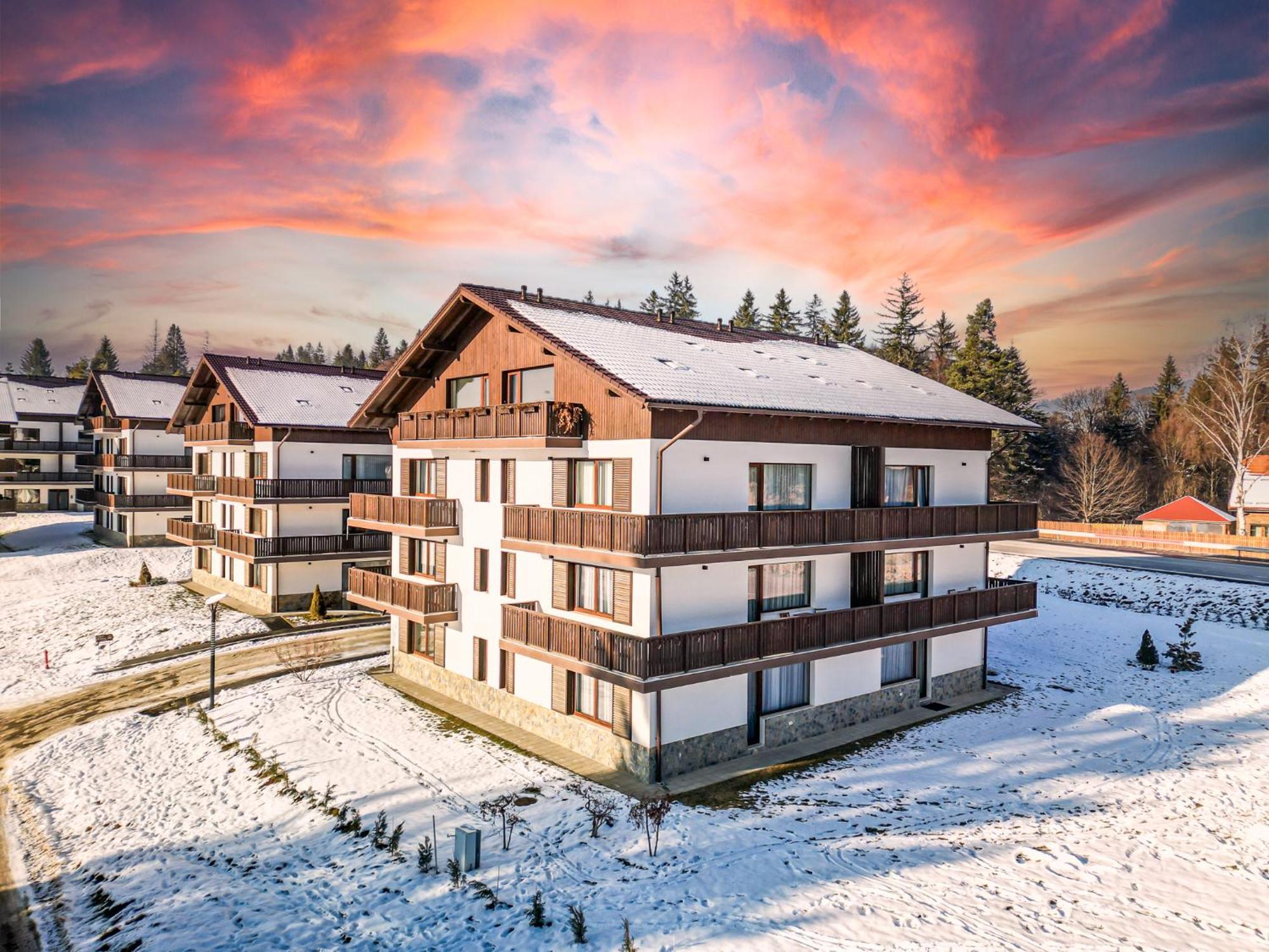Albert Residence Aparthotel Grand Chalet With Free Spa Access To Alpin Resort Poiana Brasov Bagian luar foto